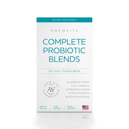 [BRSW2CQZBAHGACTO] Complete Probiotic Blend: 5-in-1 Digestive Enzymes, Zinc, Postbiotic, Prebiotics and Probiotics for Women & Men, Provitalize for Women Digestive & Gut Health | 10 Strains 20 Billion CFU, 60ct Softgels