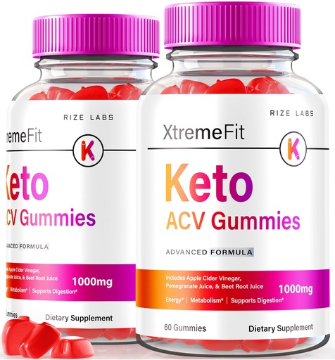 [BRSROZAROJ5RSFL4] Xtremefit Keto ACV Gummies for Advanced Weight Loss, Advanced Formula, Apple Cider Vinegar Supplement (120 Gummies)