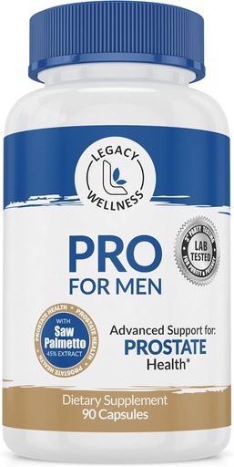 [BRSWYBALAQPBSALK] PRO Prostate Health Additions for Men with Saw Palmetto, Beta Sitosterolis + Palaiko sveiką šlapinimą & Flow, Reduces Urges & Vonios Kelionės Taigi galite miegoti gerai + DHT blokatorius, 90 kapsulės