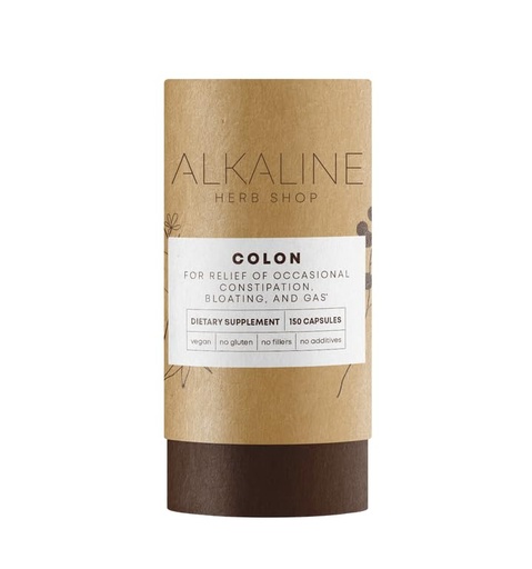[BRSWGFI7CB5QK3LO] Alkaline Herb Store Happy Colon Colon Supplement 150 Capsules