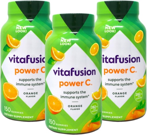 [BRSWGGL5CQBQ4GTL] VF Power C Gummy Vitamins for Adults, 3 Pack (150-Count)