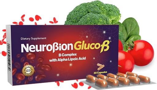[BRSROED3DEFR6DIZ] Neurobion Gluco B con Acido Alfa Lipoico Dietary Supplement B Complex with Alpha Lipoic Acid, Complejo B 30 Capsule