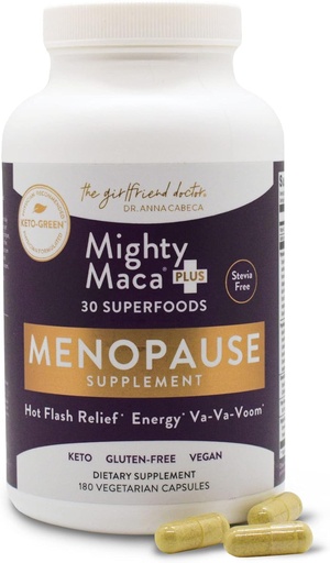 [BRSRMBQLPMCAYFYU] Menopause Support Capsules by Dr. Anna Cabeca – Plant-Based Supplement with Maca, Ashwagandha, and Adaptogens for Mood, Energy & Hormone Balance – 180 Capsules