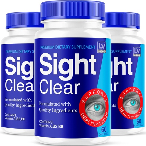 [BRSRAGI7A56GCDLD] LIVORKA Sight Clear 20/20 Vision Support Supplement For Eyes - 3 Ay Supply - 3 Pack Of 3