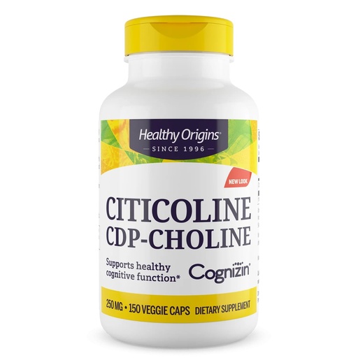 [BRSWIYYMCAGGM2DG] Healthy Origins Cognizin (Citicoline), 250 mg - Brain Supplement for Memory with Citicoline CDP Choline - Non-GMO, Vegan & Gluten-Free Supplement - 150 Veggie Capsules