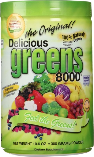 [BRSWIYQPAUPBQCA3] 3 Pack - Delicious Greens 8000 (10.6 oz) 3 Pack