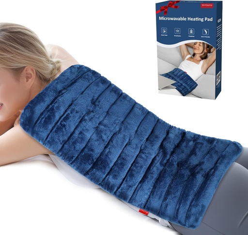 [BRSRAGI5AQIBSYDK] Comfytemp Extra Large Microwavable Heating Pad for Back Pain Relief, 12"x23" 3.7 LB Moist Heat Pad for Neck Shoulder, Cramps, Physical Therapy Mothers Day Gifts for Aches, Joints