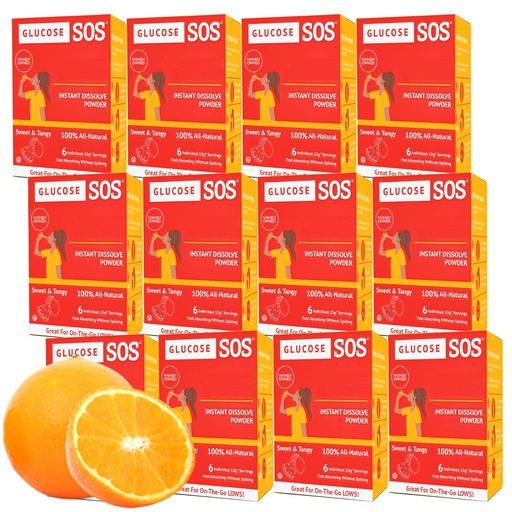 [BRSROYD2CMMBECTL] Glucose SOS Glucose Powder Packets with Natural Dextrose, Fast-Absorption Que instantáneamente disuelve en su boca sin agua necesitada, dulce &amp; Tangy 72 servidumbres