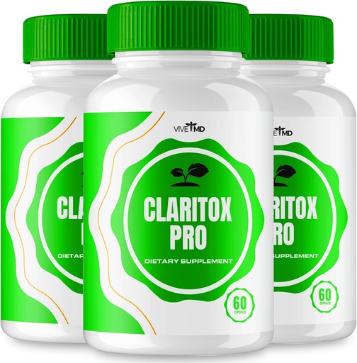 [BRSROBQNOECQGGTX] VIVE MD Claritox Pro for Vertigo Capsules, Claritox Pro for Vertigo Reviews, ClaritoxPro for Vertigo Support Supplement, Maximum Strength Nootropic Dietary Formula Pills (3 Pack)