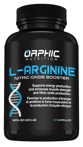 [BRSWYYY6OJ7GYEI3] ORPHIC NUTRITION L Arginine Supplement for Men 1000mg+ - 60 Capsules - L Citrulline and Nitric Oxide Supplement to Support Muscle Health, Exercise Endurance, Vascularity, Heart Health, Energy Levels*