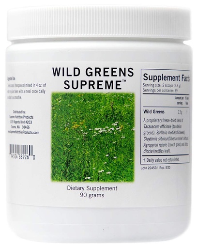 [BRSWKZL7BUPQCF3U] Supreme Nutrition Wild Greens Supreme, Pure 90 Grams Herbal Combination Powder
