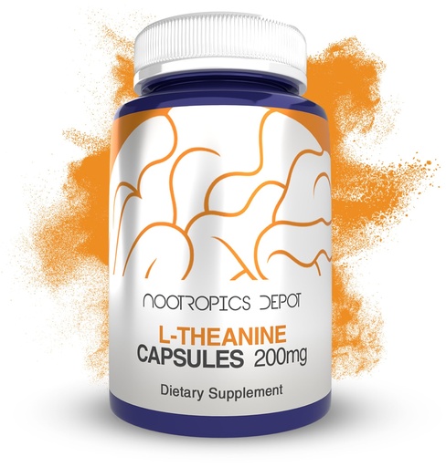 [BRSWKFD3OV4BAH32] Nootropics Depot L-Theanine Capsules 200mg (90 Count) | Promotes Relaxation | Supports Healthy Stress Levels + Sleep Cycles | Promotes Cognitive Function + Focus | Amino Acid Supplement