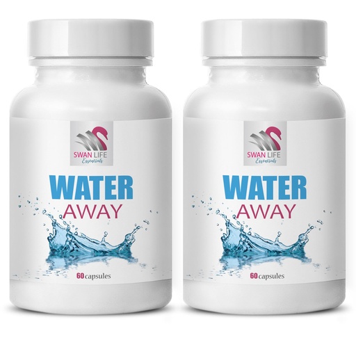[BRSRAZL5BACWCDY7] Water balance supplement - WATER AWAY - support supplement, Water solution, Natural diuretic blend, Herbal water balance, Diuretic support supplement, Natural support, Water balance 2 Bot 120 Caps