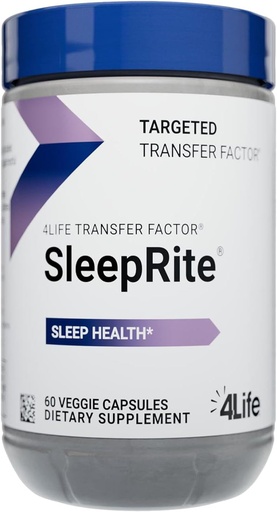 [BRSROYL6CAIGG2Y7] 4Life Transfer Factor SleepRite - All-Natural Immune and Sleep Support with GABA and melatonin - 60 Capsules