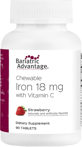 [BRSROAT5PINRSC3K] Barratítric Adalt de Ferro 18 mg amb C Chewable - Strawberberber - 90 taules