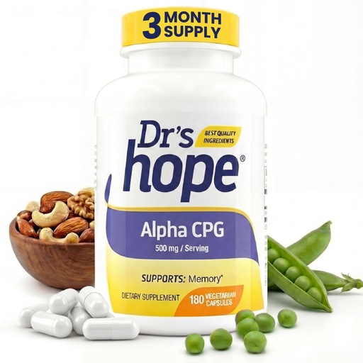 [BRSRAAT3AANRE2DF] Alpha GPC Supplement 500mg | Supports Memory and Cognitive Function - Made in USA Backed by 30+ Years - Kosher & cGMP Certified & Non-GMO - 3 Month Supply