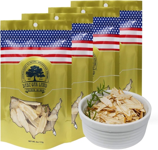 [BRSREH35AQJWCAL3] 16OZ American Ginseng Slices from Wisconsin Wisconsin Grown!Most People Use It to Make Ginseng Tea! Good for Health! 花旗参片/西洋参片 Sliced Ginseng Root 4 Bags x 4OZ Box