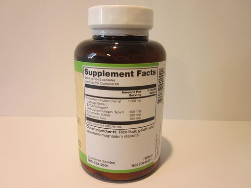 [BRSWIZQEDENBOC3A] Vitacost Hyaluronic Acid with BioCell Collagen II - 100 mg per Serving - 120 Capsules