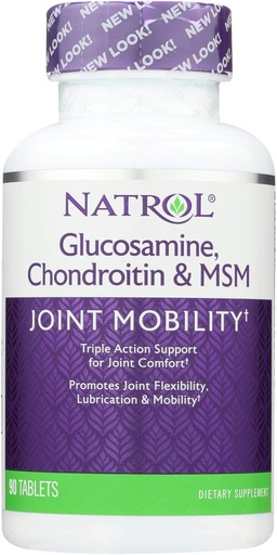 [BRSWI23QB4BQYCT4] Natrol Glucosamine Chondroitin y MSM - 90 Tablets