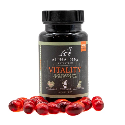 [BRSRAEADO4OQODTJ] Krill Oil for Dogs - Vitality by Alpha Dog Nutrition – Reduces Dog Allergies, Itchiness, & Shedding – Promotes Healthy Skin and Coat