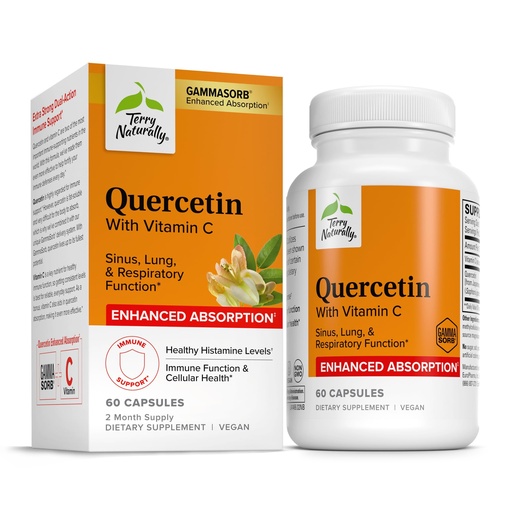 [BRSRMCA2CR6AG23L] Terry Naturally EuroPharma Quercetin with Vitamin C Extra Strength - Ultra Absorption 60 Capsule