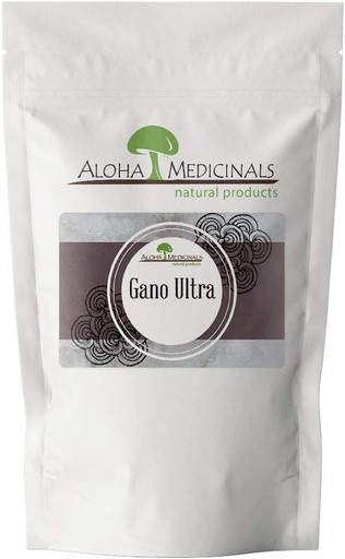 [BRSWYGIQBEMBG3LP] Aloha Medicinals Gano Ultra, Certified Organic Mushroom Supplement, Natural Health Supplement, Bag of 1 kg Powder