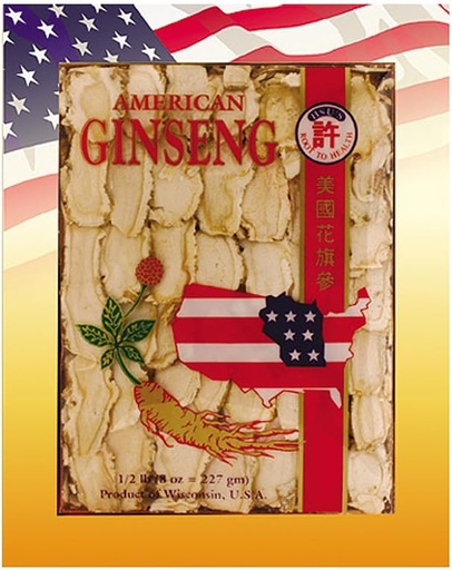 [BRSWIYI5BYMGMYDU] Hsu's Ginseng SKU 126-8 | Mixed Medium-Large Slices | Cultivated American Ginseng from Marathon County, Wisconsin USA | 许氏花旗参 | 8oz Box, 西洋参, B003TMQ29Y