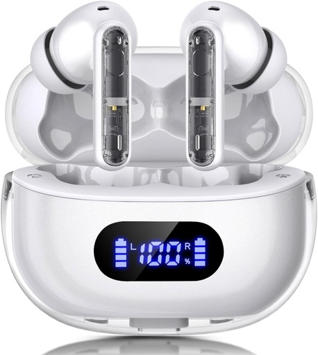 [BRSRAGLRDEHAEYDD] Wireless Earbuds P1 PRO, Earphones Wireless Bluetooth Headphones with Clear Call Mics Ear Buds, Comfortable Fit, IPX7 Waterproof Headset Long Battery Life, 30H Playtime for Sports Workout