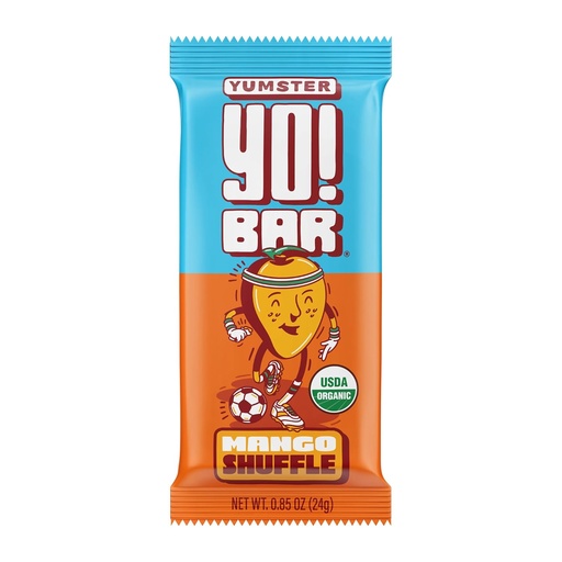 [BRSWYGI2AVYWAD34] Yo! Bar by Bearded Brothers Vegan Organic Kids Bar, Mango (25 Bars) - Gluten Free, Paleo and Whole 30 | Soy Free, Non-GMO, Low Glycemic, No Sugar Added, Fiber + Whole Foods