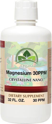 [BRSROFIKOQFAMC32] Organa Pure Crystalline Liquid Magnesium Supplement - 30 PPM - High Absorption Magnesium (32 oz.)