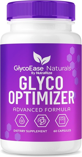 [BRSRAYAZCEIGMHIV] GlycoEase Glyco Optimizer - GlycoEase Pills, All-Natural Dietary Supplement, Advanced Formula Glycogen Support, Glycoeas Naturals, Glyco Ease Reviews (60 Capsules)