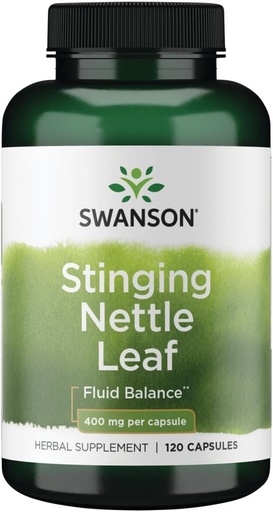 [BRSWIZ34BR6G2FDG] Swanson Stinginging Nettle Leaf (Urtica Dioica) - Herbal Supplement Promoting Urinary Tract &amp; Respiratory Health Support - May Support Healthy Fluid Balance - (120 Capsules)
