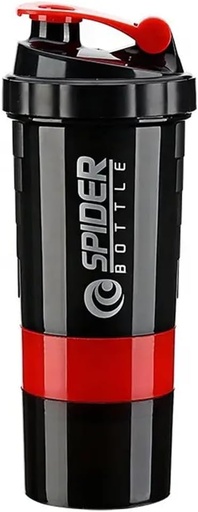 [BRSRAFIPAANGKCI6] 5 In 1 Protein Shaker Bottle - Professional Series Shaker Bottle for Protein Shakes And Pre Workout Gym Bottle,With Powder Storage,Pill Tray,Mixing Ball,Shakes Cup (red)