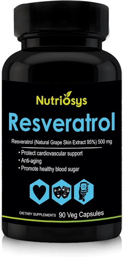 [BRSWGFA5BAJRMYAU] Resveratrol 500mg Suplemento tención Resveratrol Capsules for Antioxidant Support &amp; Cellular Health ← Suplemento Nutricional para Hombres &amp; Mujeres TEN 90 Veg Capsules for General Wellness