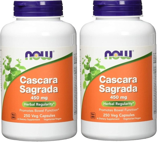[BRSWIZTYCYFWKDIZ] Cascara Sagrada, 450 mg, 250 Caps by Now Foods (pakuotė 2)
