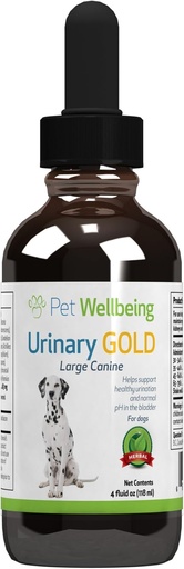 [BRSWGZLQBB6GE23D] Pet benestar Or Urinary d'or per als Dogs - Formada suport multi-hebaritari Tract - Implementació de salut Blader i salut d' Urinary System Wells - Holstic Dogs suplementaris - Fórmula Liquida 4 oz (118 ml)