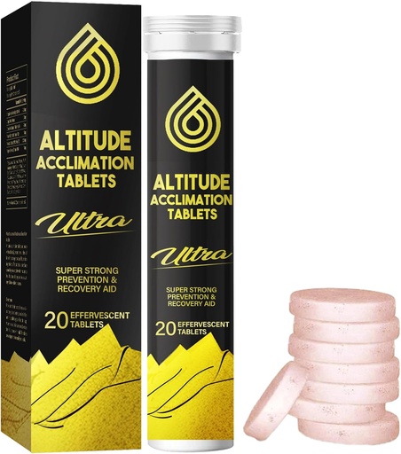 [BRSRAHY2BUNBMGY4] Altitude Sḭckness Prevention Tablets, Supports Rapid Altitude Acclimation & Recovery, Relief of Altitude Symptoms, Easy to Take, 20 Tablets