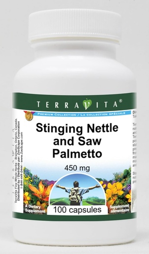 [BRSWI2QRPMBQIETA] Stinging Nettle and Saw Palmetto - 450 mg (100 Capsules, ZIN: 513889)