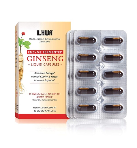 [BRSWIA35OMDBEFDU] ILHWA Enzyme Fermented Ginseng, 30 liquid capsules