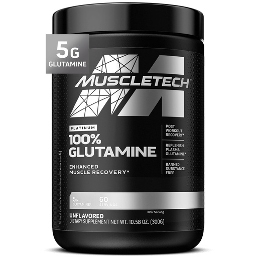 [BRSWIGY4BMCB6EYZ] MuscleTech Glutamine Powder | 100% Pure L Glutamine Powder | Post Workout Recovery Drink | L-Glutamine Powder for Men & Women | Muscle Recovery | Unflavored (60 Servings)