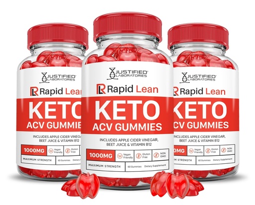 [BRSRAZT4CIJR4GQ7] (3 Pack) Rapid Lean Keto ACV Gummies Advanced Formula 1000MG Rapid Lean Keto Gummies Apple Cider Vinegar Formulated with Pomegranate Beet Juice Powder B12 Vegan Non GMO 180 Gummys