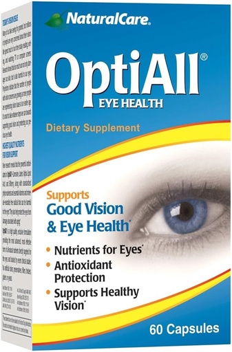 [BRSWIYYOOQMB62AZ] NaturalCare OptiAll Good Vision 및 Eye Health Dietary Supplement Capsules, 60-Count Packages (패키지 2)