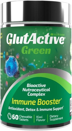 [BRSRAGQNAAMRQE35] Green 950mg | Immune Support | Glutathione | Antioxidant, Detox, Increase Immunity, Energy, Strengthen & Cellular Protect | 60 Chewable Tablets (60ct)