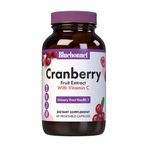 [BRSWIYT3PMDB4HDE] Bluebonnet Nutrition Cranberry Fruit Extract, Urinary Tract Support*, Non-GMO, Kosher-Certified, Vegan, Gluten-Free, Soy-Free, Dairy-Free, 60 Vegetable Capsules, 60 Servings