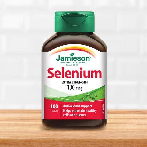 [BRSWKGIEDN6QCHY5] Jamieson Selenium Yeast 100mcg, 100 Tablets