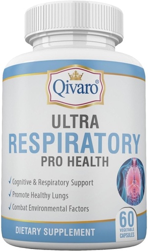 [BRSRAYYNAEOROE3L] Ultra Respiratory Pro Health – 전체 폐 및 호흡 건강 유지에 도움이 – Butterbur 및 Feverfew Extract와 주입 - 60 캡슐