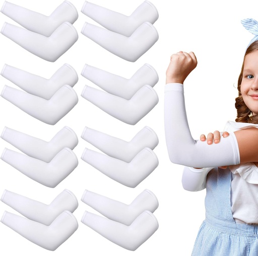 [BRSROZIOBYHRQ3TA] Eurzom 8 Pairs Eczema Sleeve Kids Toddler Elastic Arm Sleeves Soft eta ez du Skin UV babesa kaltetzen