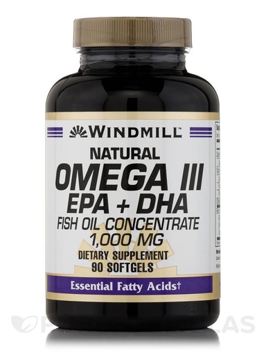 [BRSWIYYLBADGCFA7] Windmill Omega 3 Fish Oil 1,000 mg Softgels, 90 ct