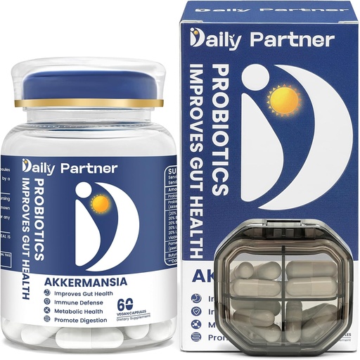 [BRSRAFIEOIBQ2GY4] Akkermansia Probiotic with Butyrate, 30亿CFU Akkermansia Muciniphila Probiotics for GLP-1 生产, 支持女性和男性的消化和古特健康, 延迟释放, 60 个计数(包含框)